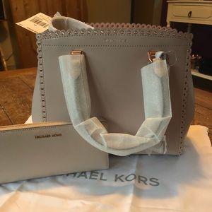 BNWT Michael Kors Large Benning Satchel w/ wallet